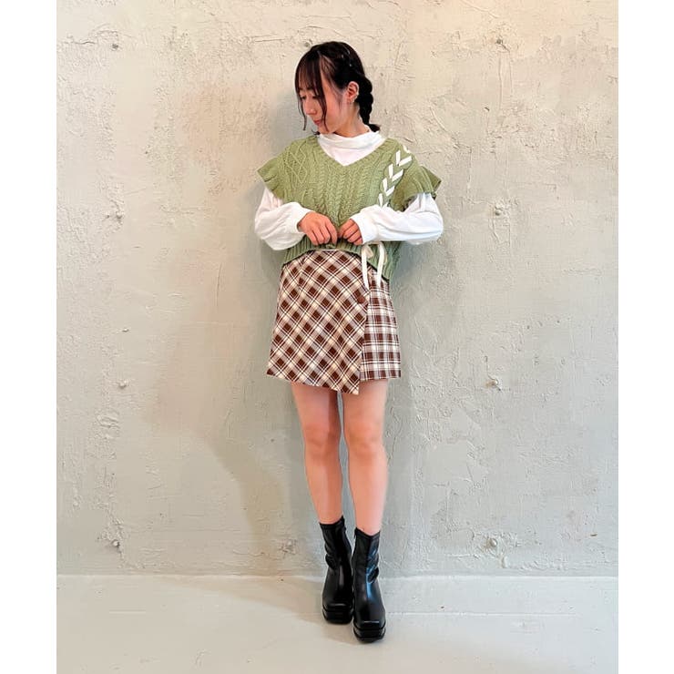 茶 | ラップデザインスカパン | axes femme