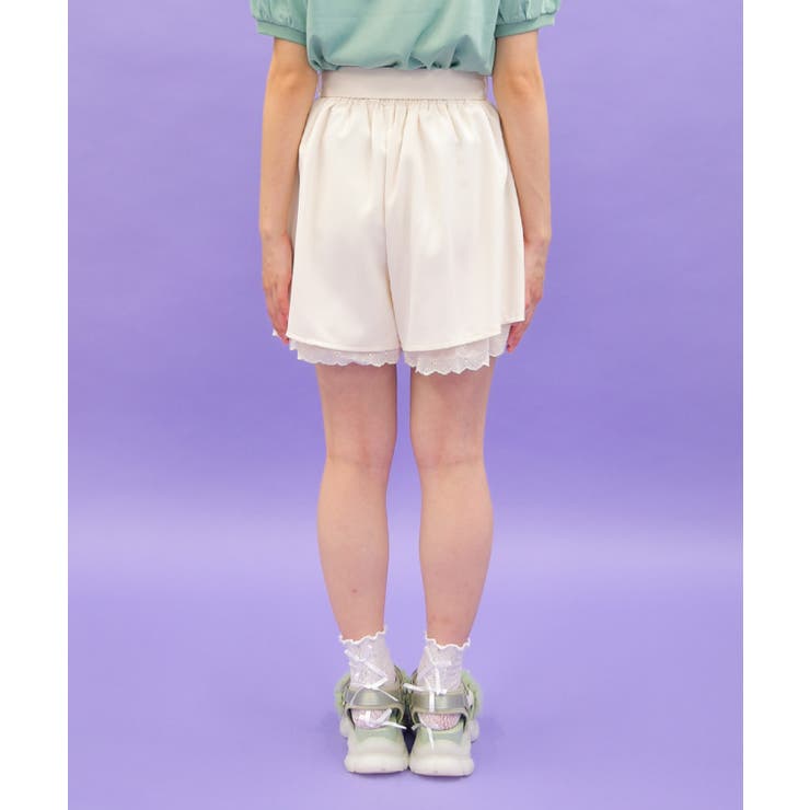 コットン裾フリルキュロット | axes femme | 詳細画像3 