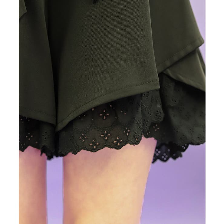 コットン裾フリルキュロット | axes femme | 詳細画像4 