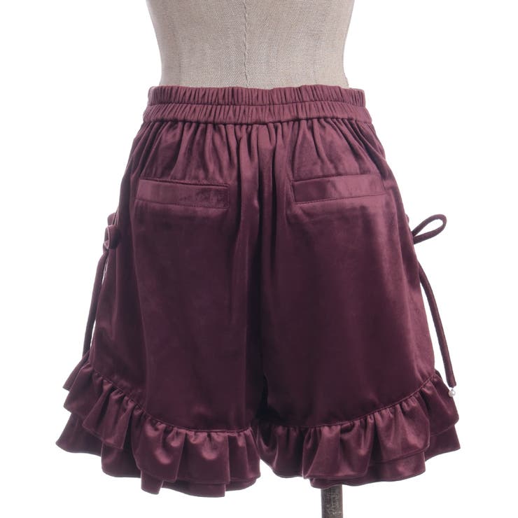 リボン付き裾フリルショーパン | axes femme | 詳細画像10 