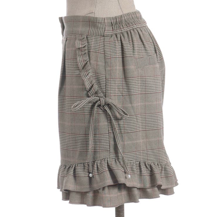 リボン付き裾フリルショーパン | axes femme | 詳細画像17 