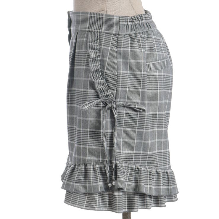 リボン付き裾フリルショーパン | axes femme | 詳細画像24 