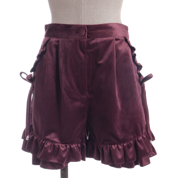 リボン付き裾フリルショーパン | axes femme | 詳細画像8 