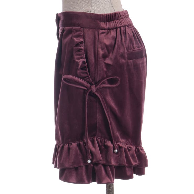 リボン付き裾フリルショーパン | axes femme | 詳細画像9 