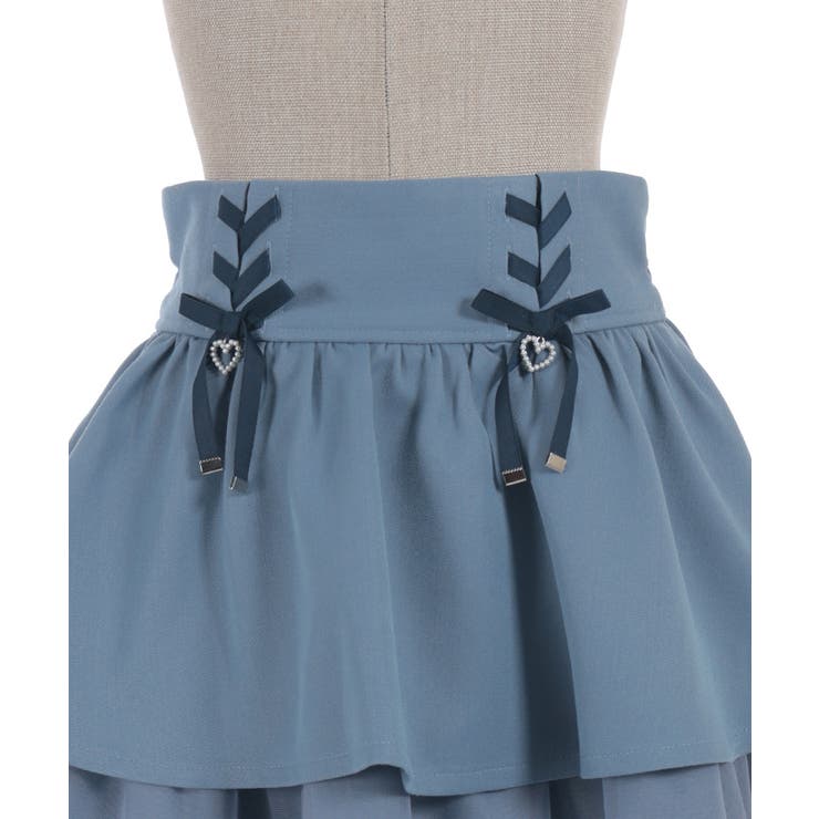 リボン付きティアードスカパン | axes femme | 詳細画像16 