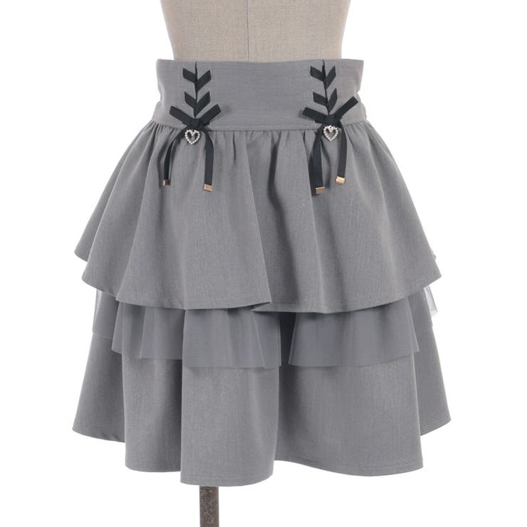 リボン付きティアードスカパン | axes femme | 詳細画像19 