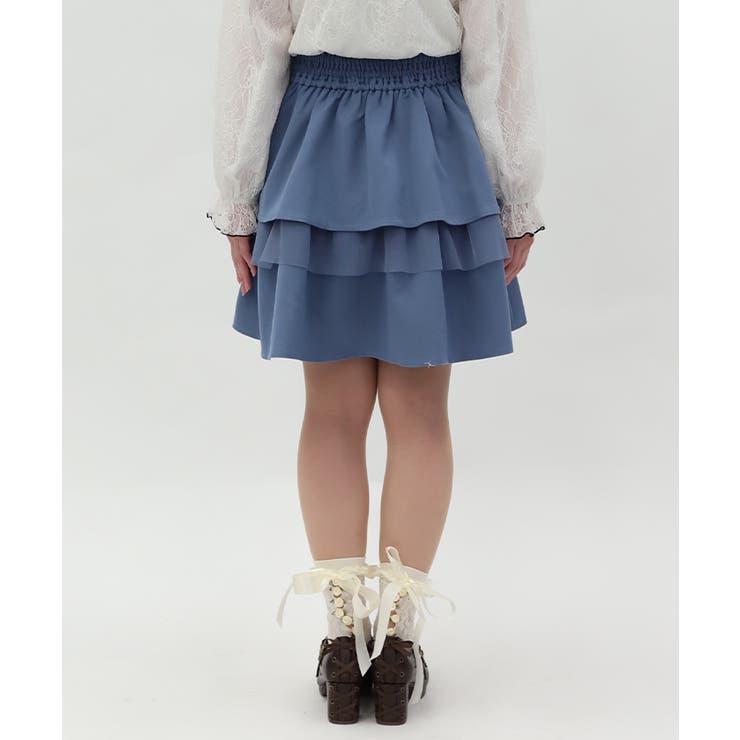 リボン付きティアードスカパン | axes femme | 詳細画像3 