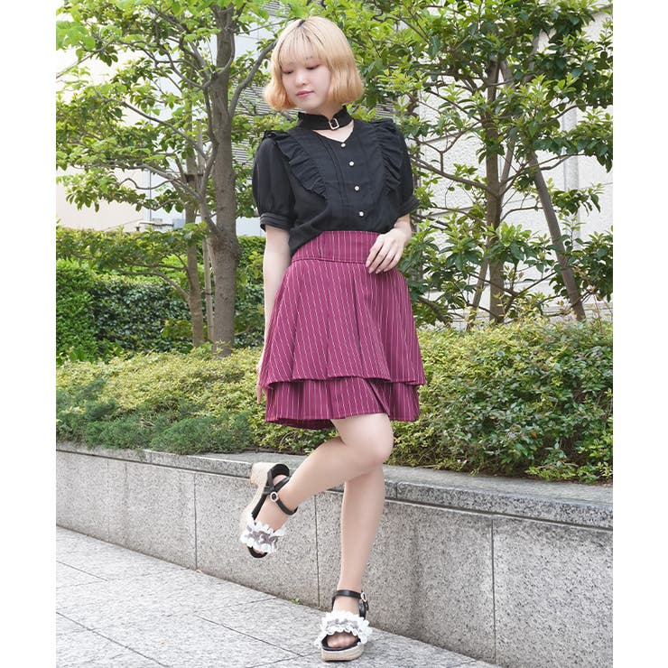 ハイウエストプリーツスカパン | axes femme | 詳細画像10 