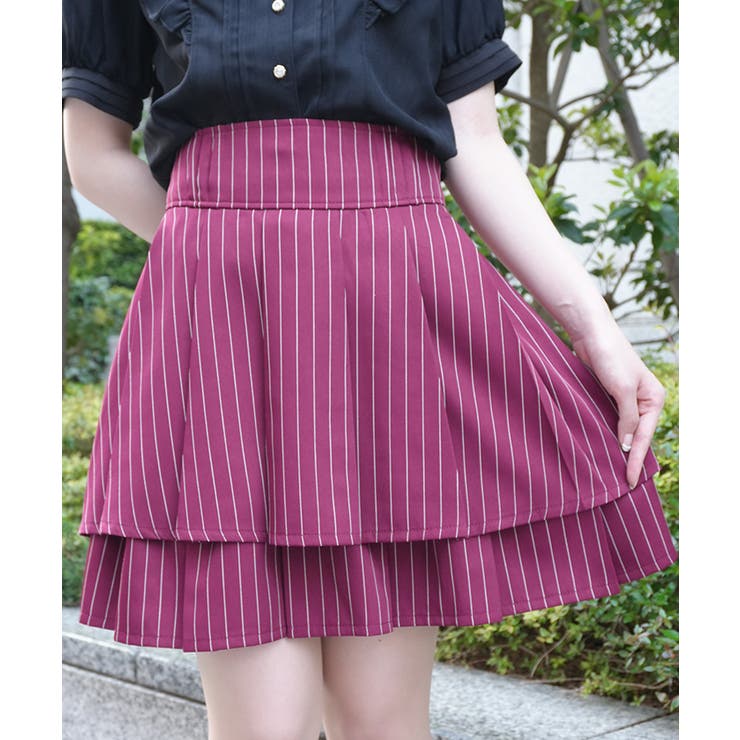 ハイウエストプリーツスカパン | axes femme | 詳細画像7 