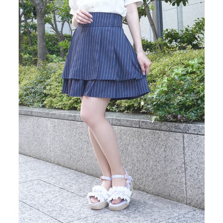 紺 | ハイウエストプリーツスカパン | axes femme