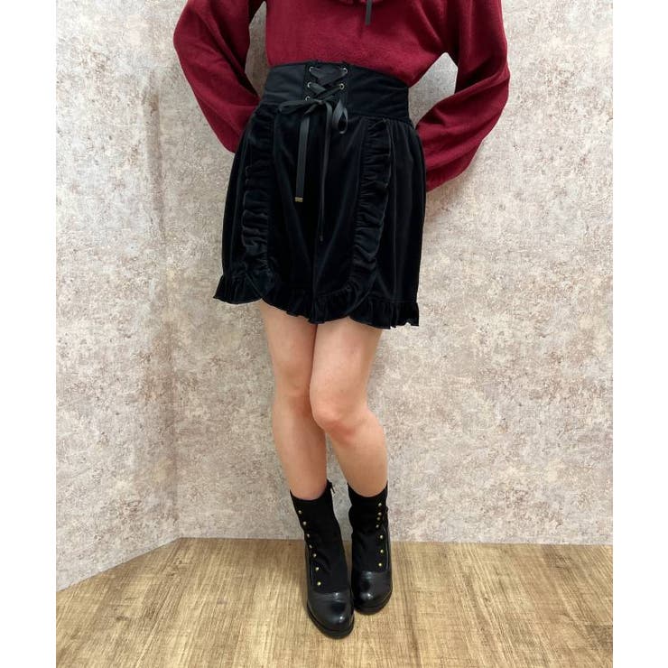 レースアップフリルパンツ[品番：IGAW0004386]｜axes femme