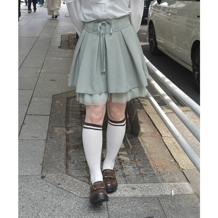 ミント | チュールフリルタックスカパン | axes femme