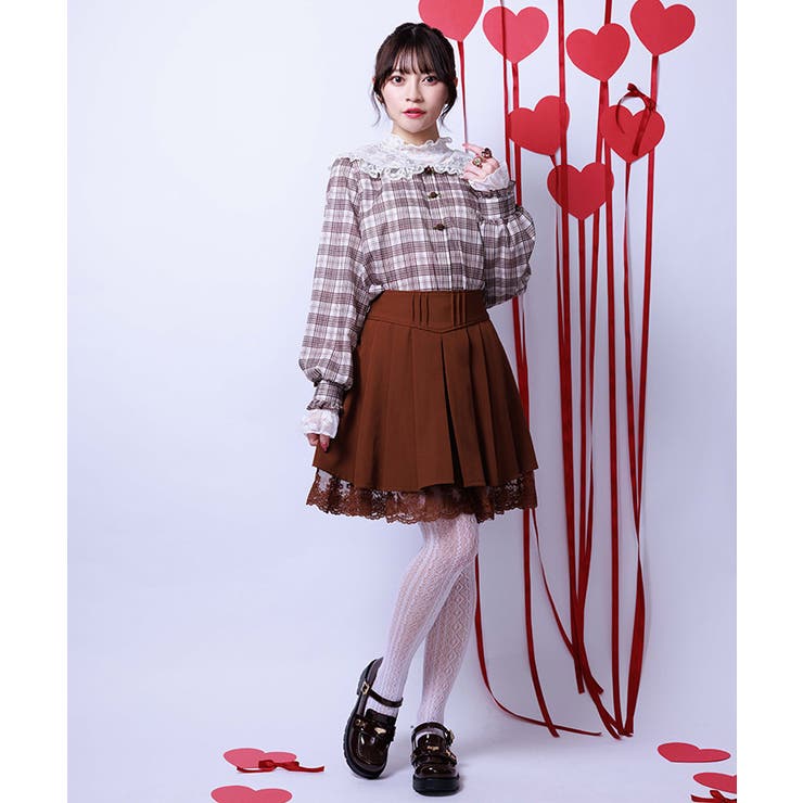 茶 | フレアシルエットショートパンツ | axes femme