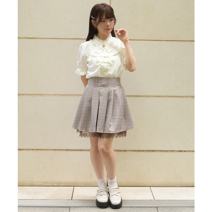 後ろレースアップスカパン | axes femme | 詳細画像8 