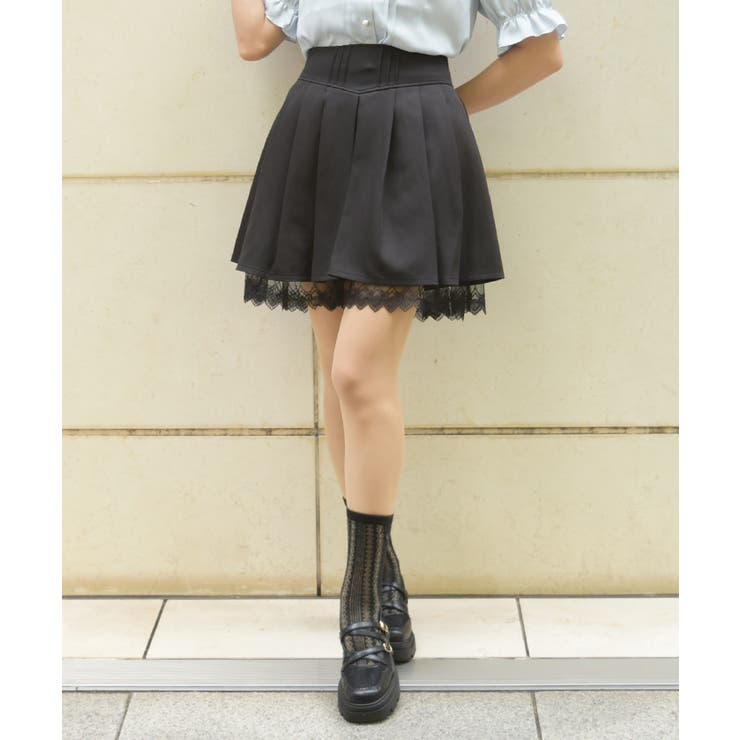 黒 | 後ろレースアップスカパン | axes femme