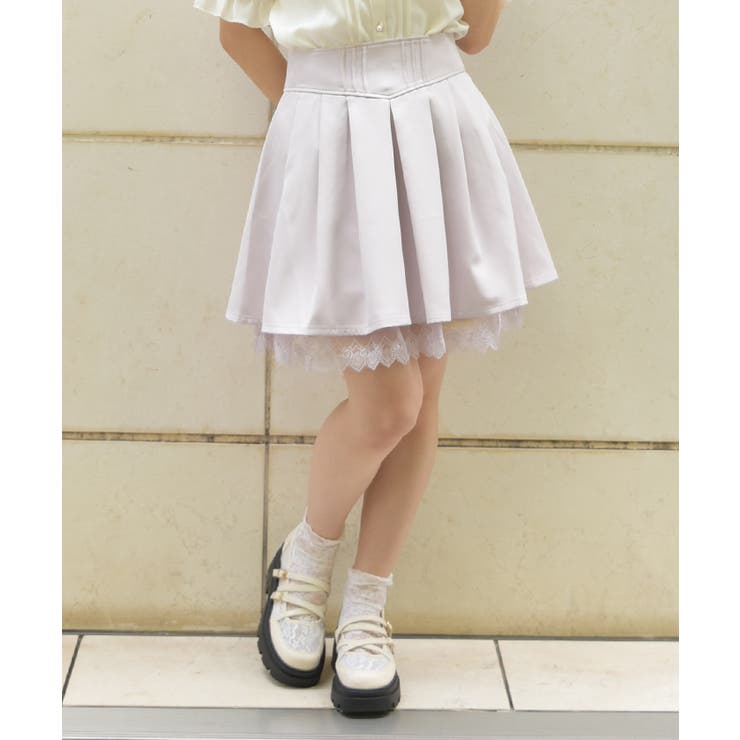 ピンク | 後ろレースアップスカパン | axes femme