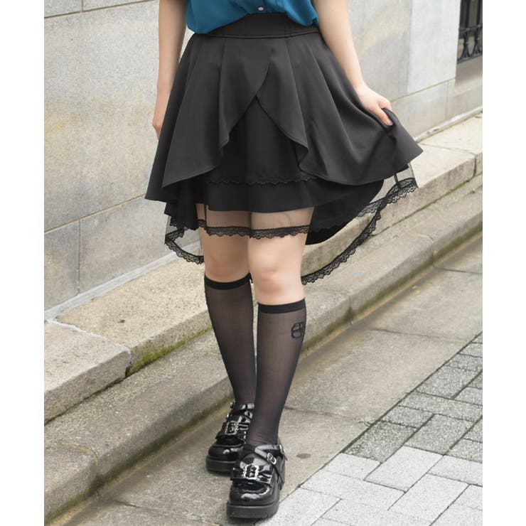黒 | チュール重ねスカパン | axes femme