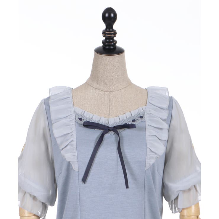 ヒマワリ刺繍フリルカットPO[品番：IGAW0001909]｜axes femme