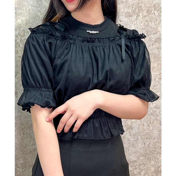 チュールキャミセットプルオーバー[品番：IGAW0004910]｜axes femme  