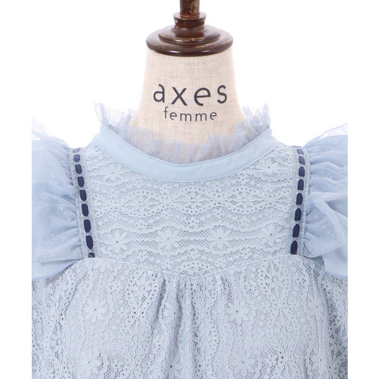 リボン使レーストップス[品番：IGAW0003524]｜axes femme