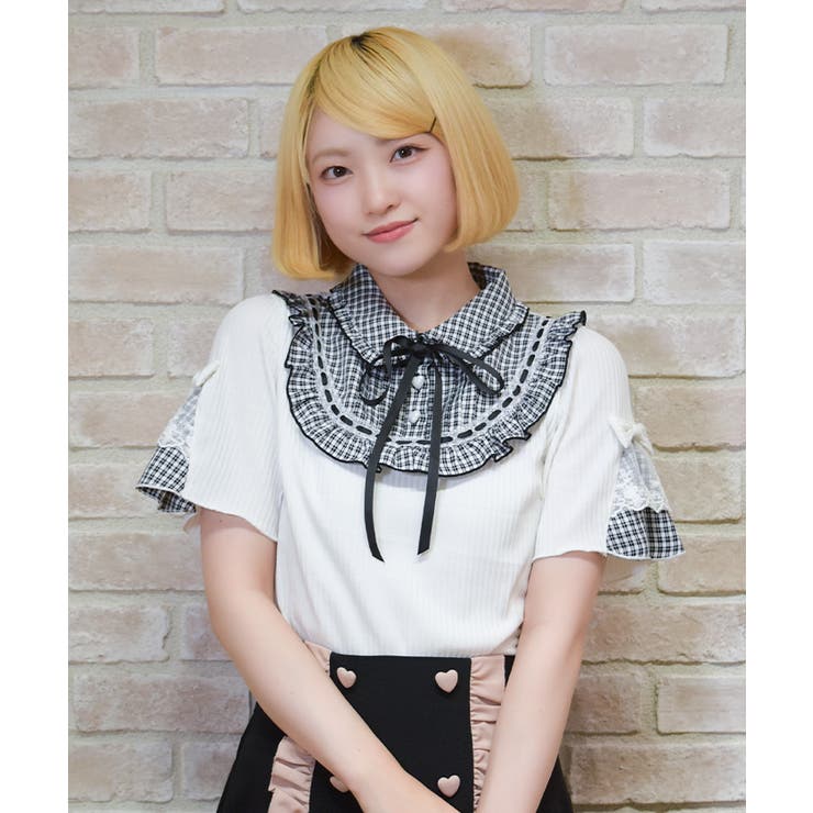 ヨークフリルブロッキングプルオーバー | axes femme | 詳細画像10 