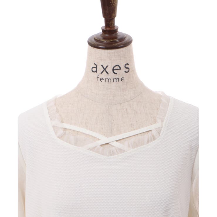 ラメール刺繍トップス[品番：IGAW0003671]｜axes femme