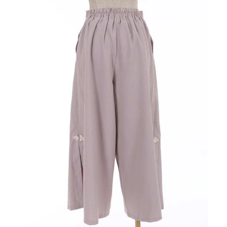 チャイナボタンワイドパンツ[品番：IGAW0001692]｜axes femme