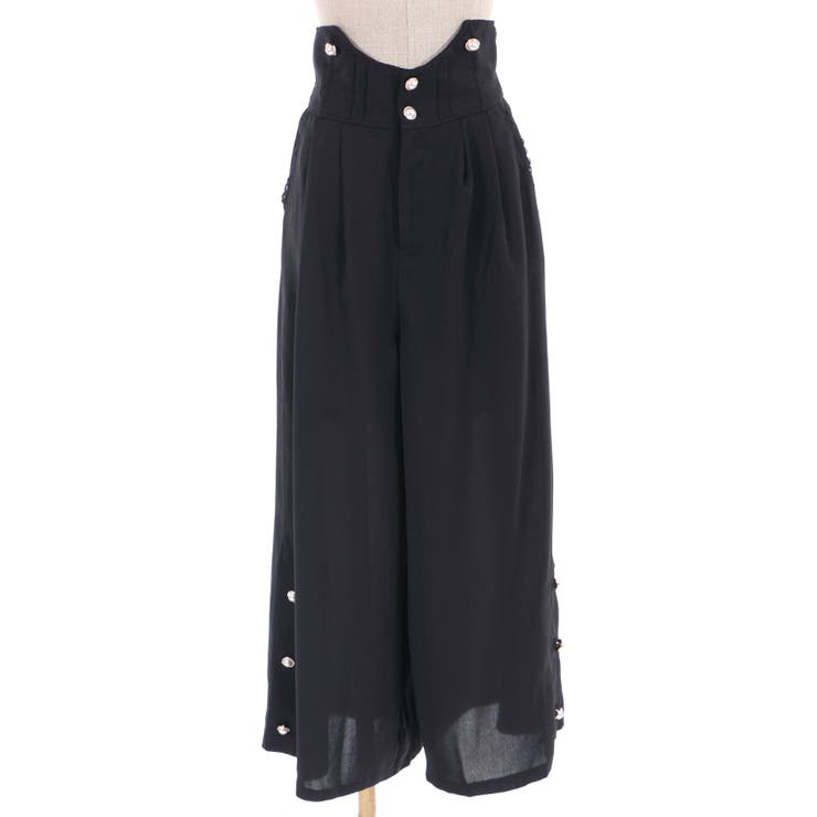 ボタンデザインサス付パンツ[品番：IGAW0002058]｜axes femme