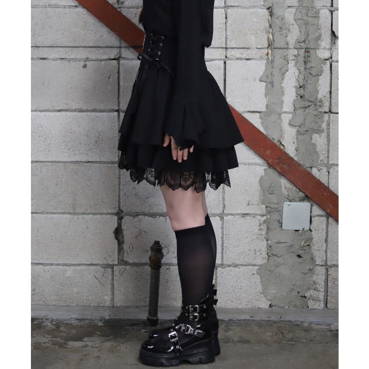 クロスチャームフリルミニスカート | axes femme | 詳細画像2 