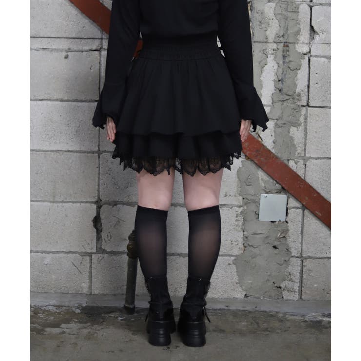 クロスチャームフリルミニスカート | axes femme | 詳細画像3 