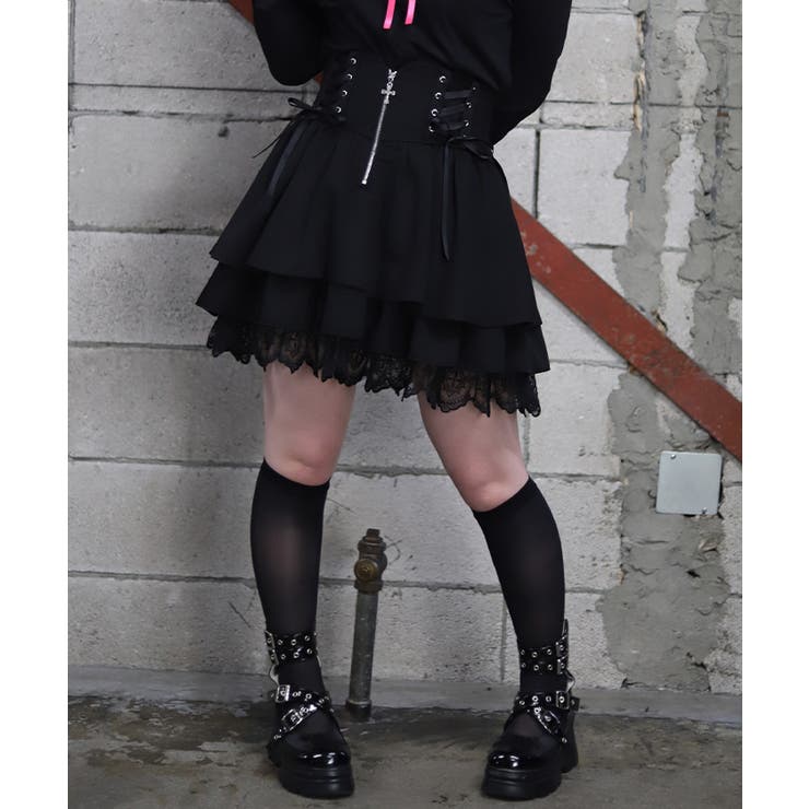 クロスチャームフリルミニスカート | axes femme | 詳細画像4 