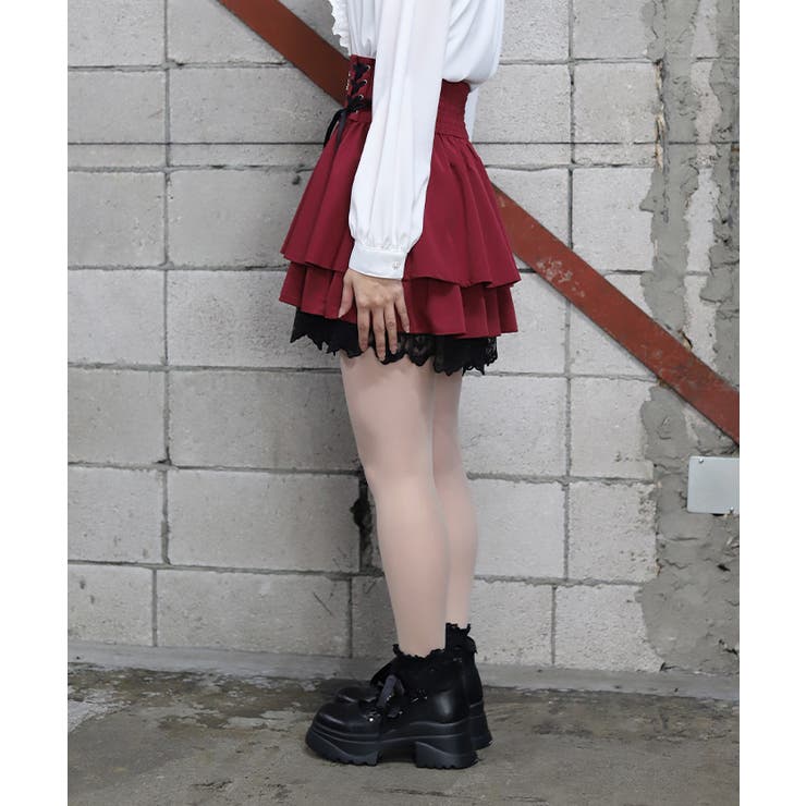 クロスチャームフリルミニスカート | axes femme | 詳細画像6 