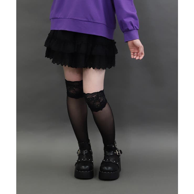 裾レースフリルミニスカート | axes femme | 詳細画像6 