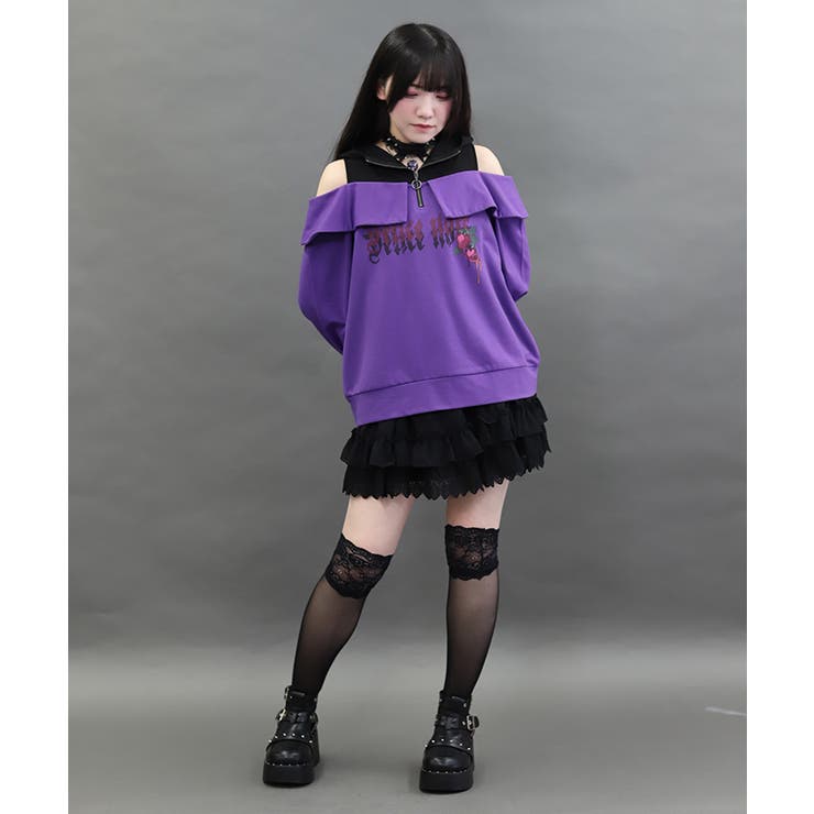 裾レースフリルミニスカート | axes femme | 詳細画像7 