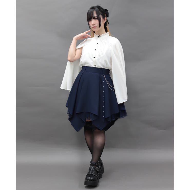 チェーン付イレヘムミニスカート | axes femme | 詳細画像10 