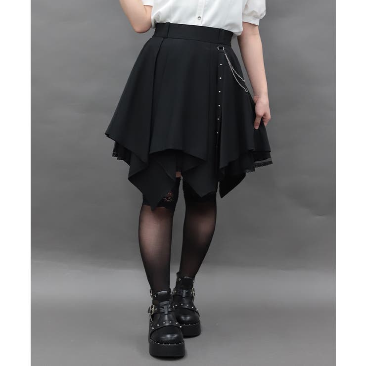 チェーン付イレヘムミニスカート | axes femme | 詳細画像4 