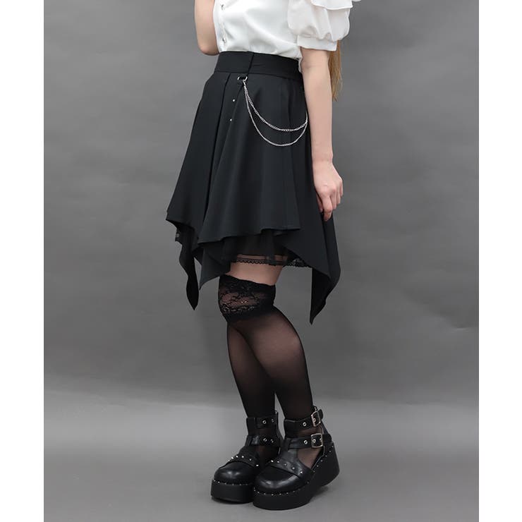 チェーン付イレヘムミニスカート | axes femme | 詳細画像5 
