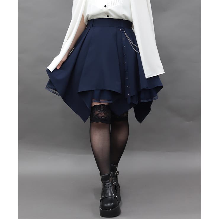 チェーン付イレヘムミニスカート | axes femme | 詳細画像7 
