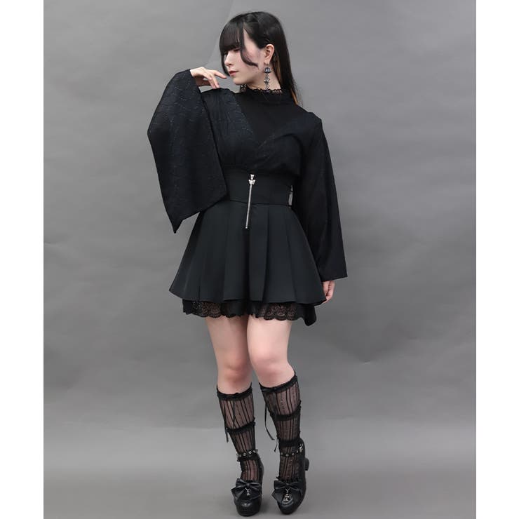 リボン付バックフリルミニスカート | axes femme | 詳細画像4 