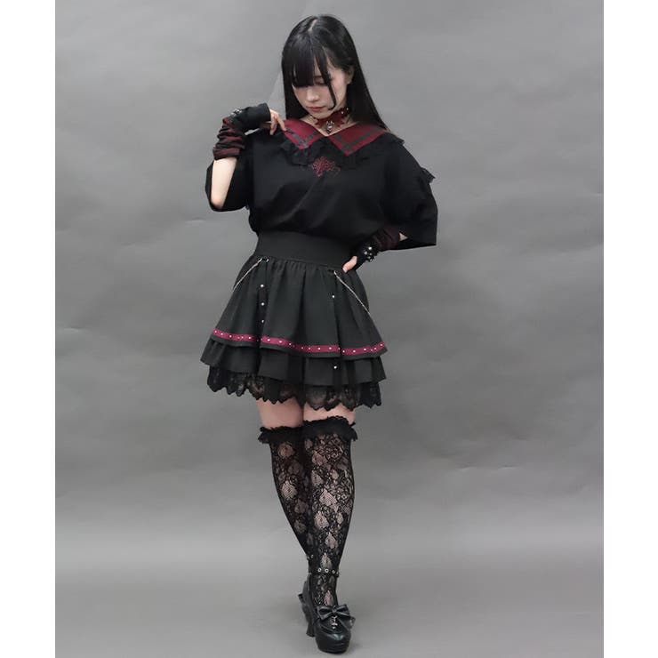 スタッズデザインミニスカート | axes femme | 詳細画像11 