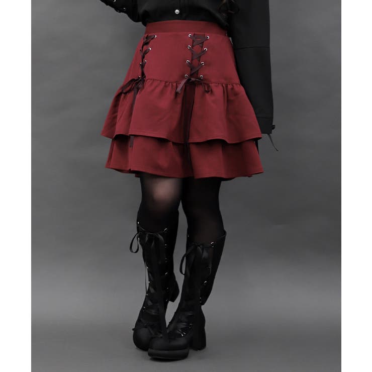 レースアップフリルスカート | axes femme | 詳細画像6 