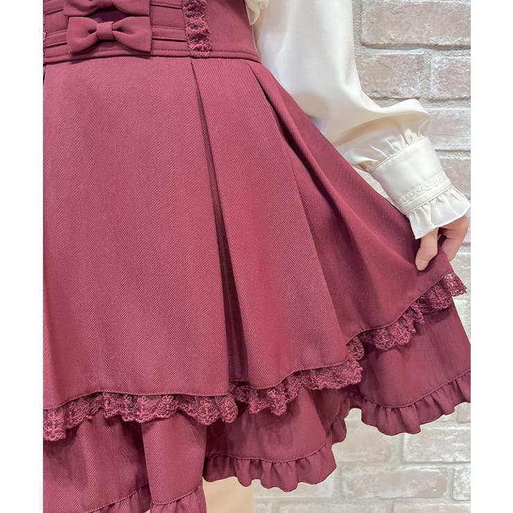 バックレースアップミドルスカート | axes femme | 詳細画像4 