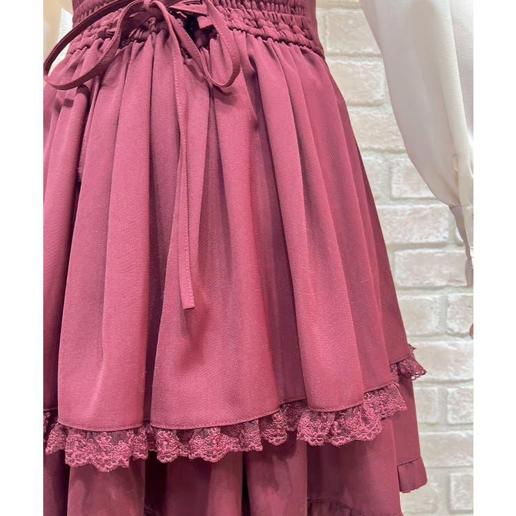 バックレースアップミドルスカート | axes femme | 詳細画像5 