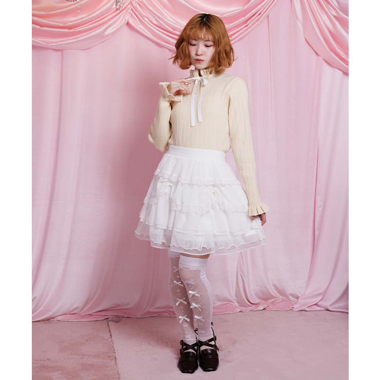 ドロスト×ティアードミニスカート | axes femme | 詳細画像6 