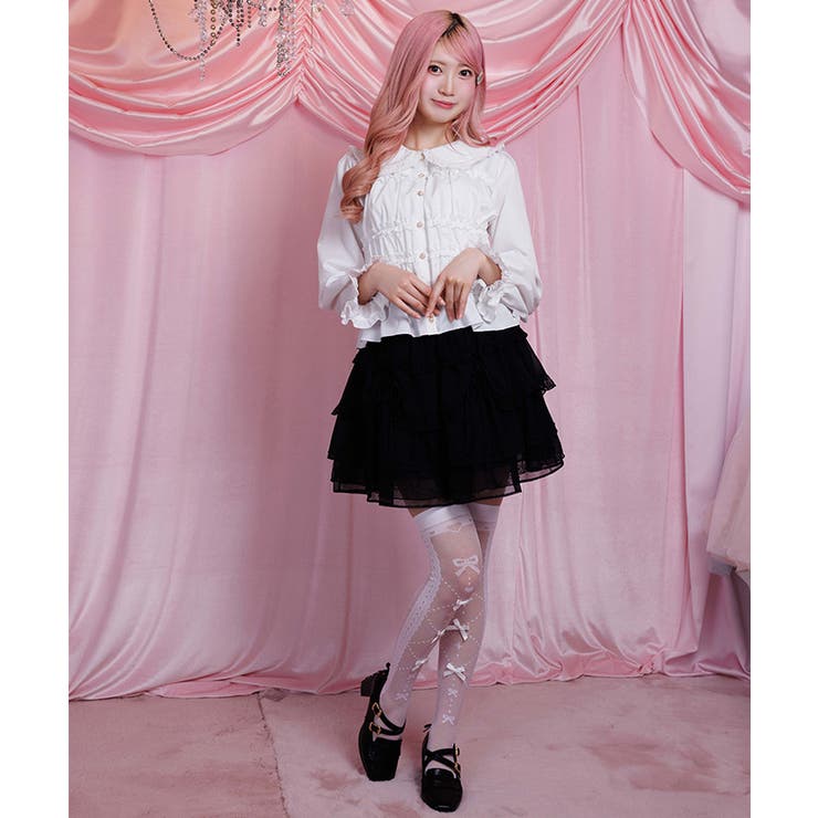 黒 | ドロスト×ティアードミニスカート | axes femme