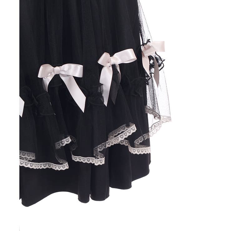 メニーリボンミドルスカート | axes femme | 詳細画像13 