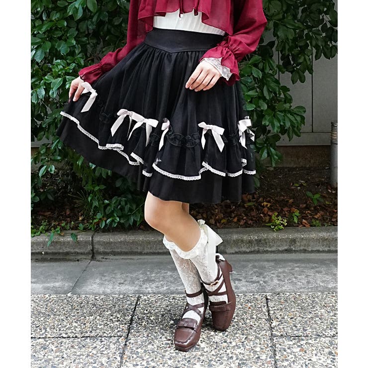 メニーリボンミドルスカート | axes femme | 詳細画像5 