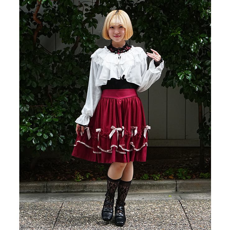 メニーリボンミドルスカート | axes femme | 詳細画像6 