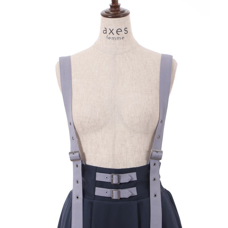ベルト風サス付スカート[品番：IGAW0003623]｜axes femme