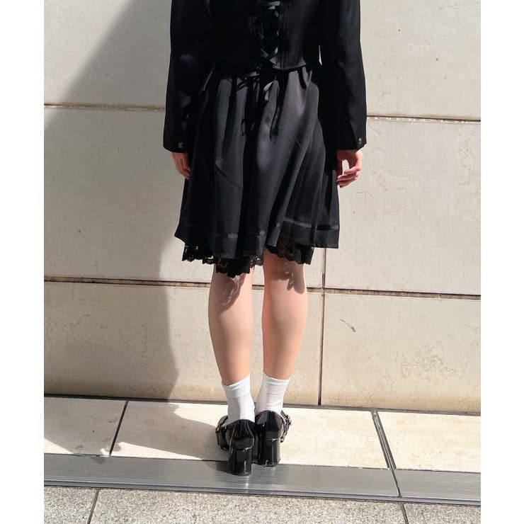 ベルト付クラシカルスカート[品番：IGAW0004150]｜axes femme